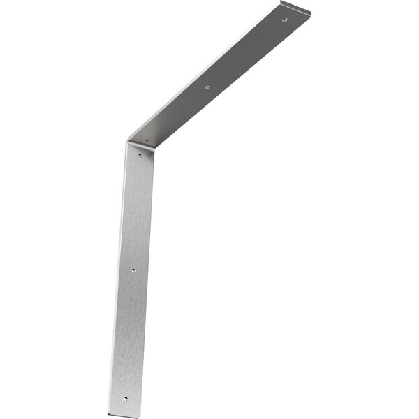 Ekena Millwork Hamilton Steel Bracket, Stainless Steel 2"W x 18"D x 18"H BKTM02X18X18HASS - main